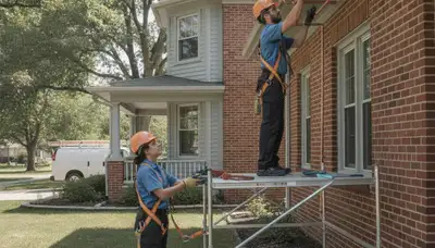 Plumber repairing sink in Olathe, KS for plumbing repair service