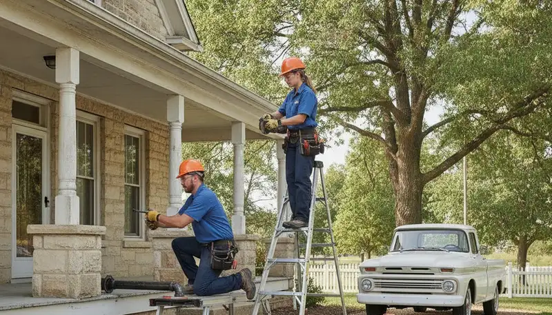 Plumbing repair service in Olathe, KS for residential and commercial leaks, pipes, and fixtures