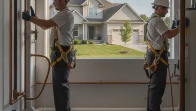 Plumber repairing pipes in Olathe, KS for reliable residential plumbing service