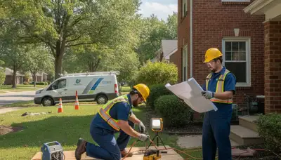 Plumber repairing a pipe in Olathe, KS for reliable plumbing repair services