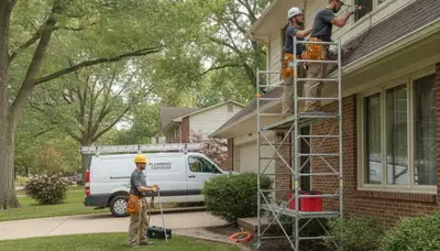 Plumber repairing pipe in Olathe, KS for local plumbing repair service
