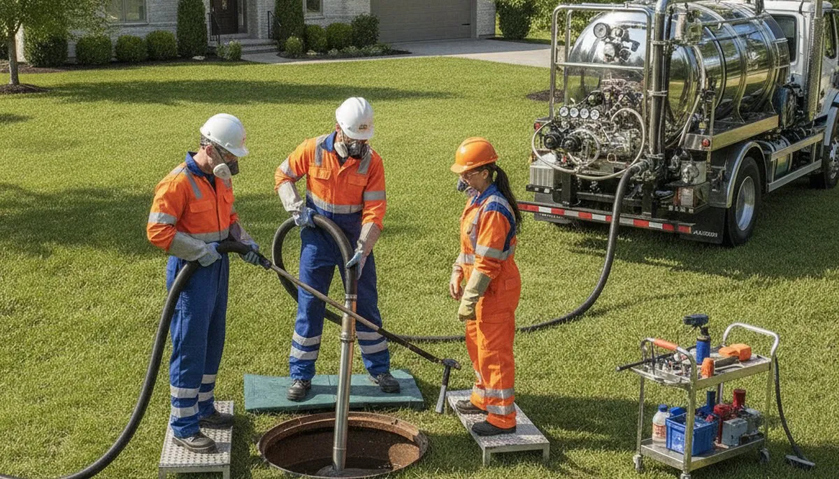 Septic tank cleaning service in Olathe, KS by On Call Plumbers for local homes