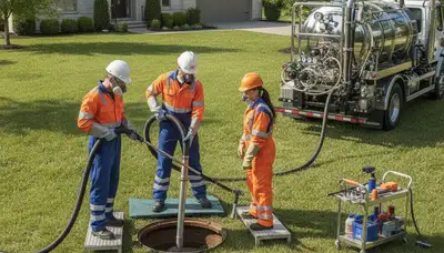 Septic tank cleaning service in Olathe, KS by On Call Plumbers for local homes