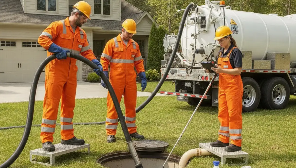 Septic tank cleaning service for Olathe, KS homes by On Call Plumbers