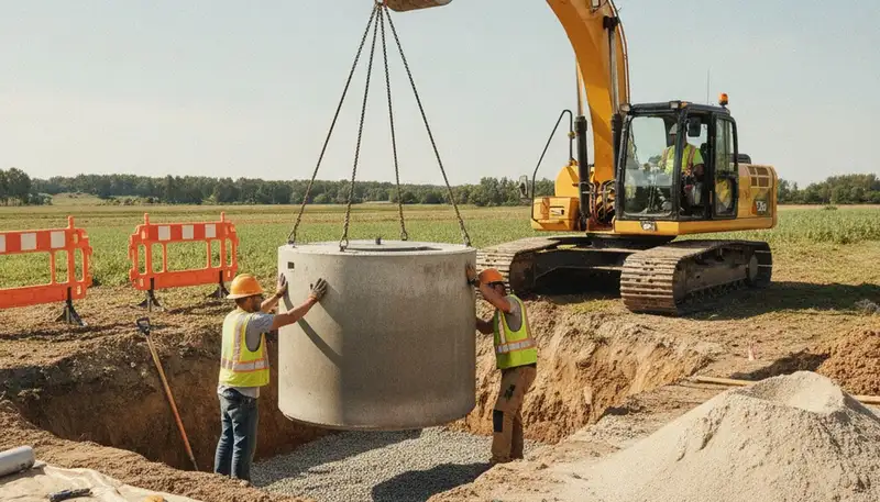 Septic tank installation for Olathe, KS homes by On Call Plumbers
