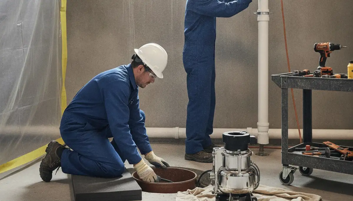 Sump pump installation service for Olathe, KS homes to help prevent basement flooding