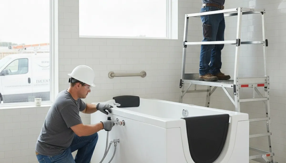 Walk-in tub installation for Olathe, KS homes by On Call Plumbers