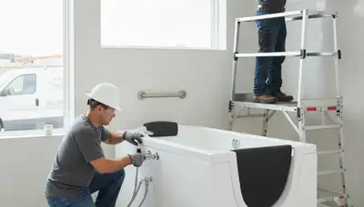 Walk-in tub installation for Olathe, KS homes by On Call Plumbers